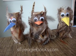 Cardboard Tube Owls