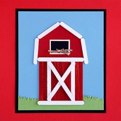Craft Stick Barn