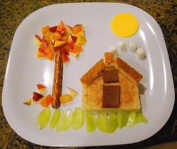 Fall Scene Plate