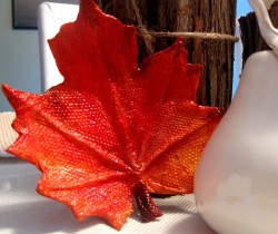 Paper Mache Leaf