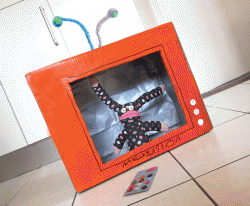 Pretend Cardboard TV