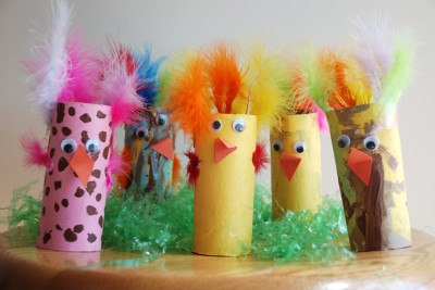 Cardboard Tube Chicks