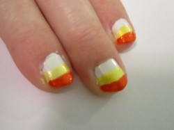 Candy Corn Nail Painting