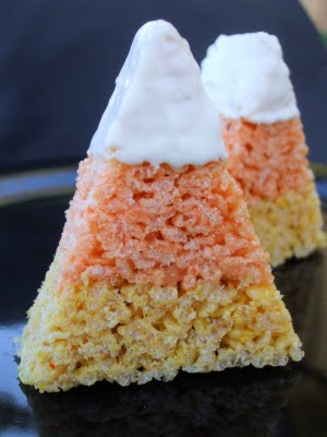 Thanksgiving Craft Ideas Adults on Rice Krispie Treats Made To Look Like Candy Corn A Fun Halloween Treat