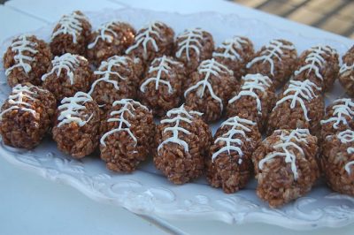 Football Rice Krispy Treats