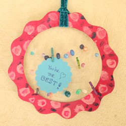 framed note board