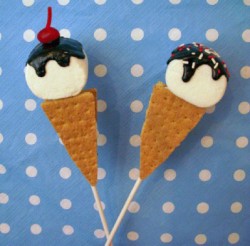 Ice Cream S'mores Pops