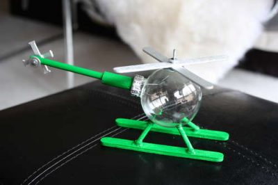 Halloween Craft Ideas Construction Paper on This Helicopter Ornament Is Made Out Of A Clear Glass Ball  Wooden
