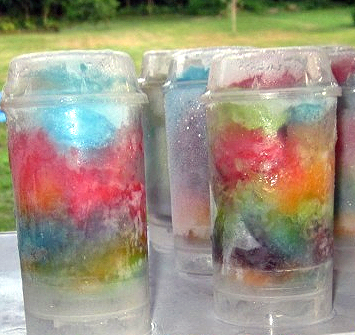 Tie Dye Ice Pops