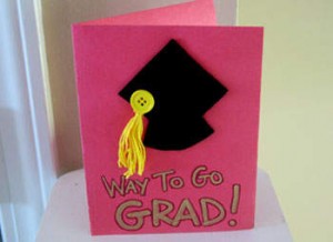 grad cap card