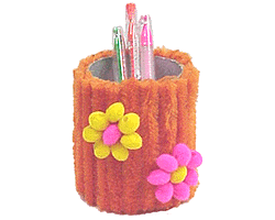 Poofy Pencil Holder