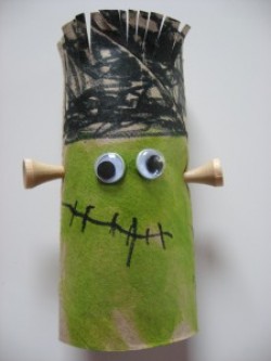 Cardboard Tube Frankenstein