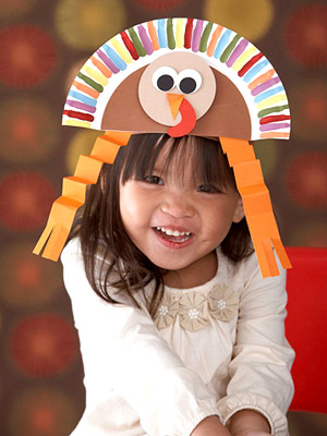 Craft Ideas Paper on Paper Plate Turkey Hat   Fun Family Crafts