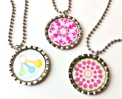 Cute Girl Jewelry on These Cute Little Bottle Cap Necklaces Are Super Easy To Make  I Used