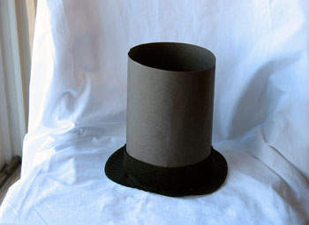 Paper Plate Abe Lincoln Hat