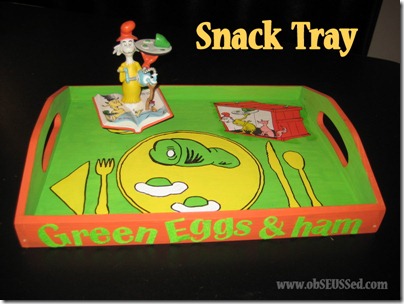 Green Eggs &amp; Ham Snack Tray | Fun Family Crafts