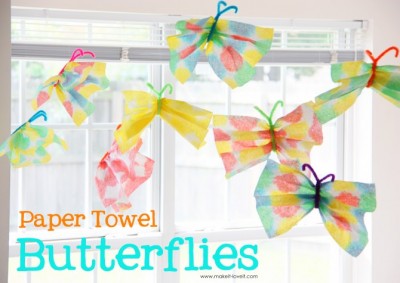 Paper Towel Butterflies