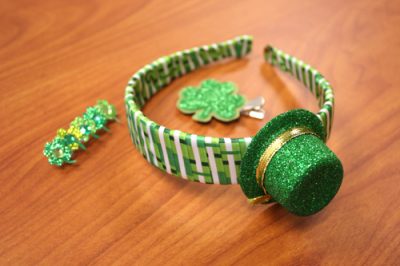 St. Patrick’s Day Headbands and Clips