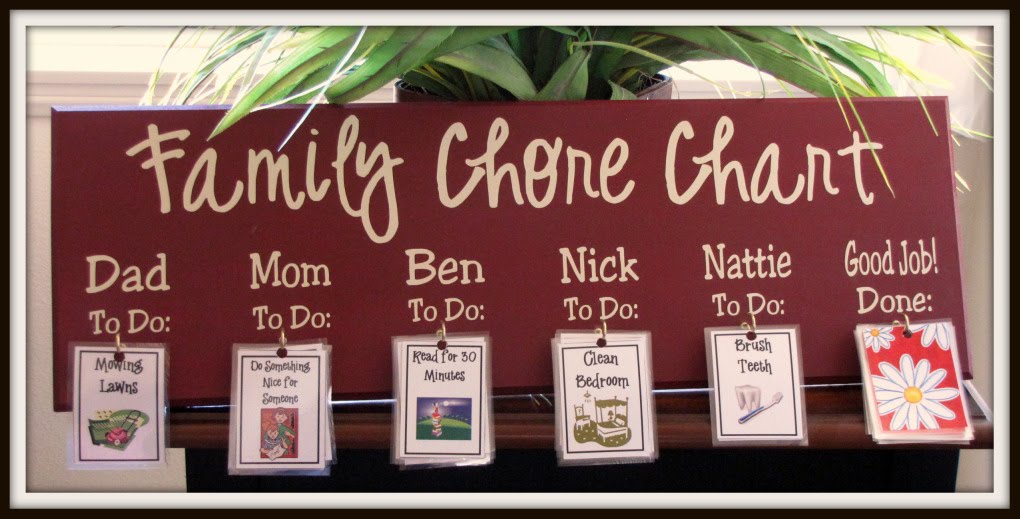 Family Chore Chart | Fun Family Crafts