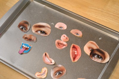 fun craft that recycles old magazines into funny face magnets ...