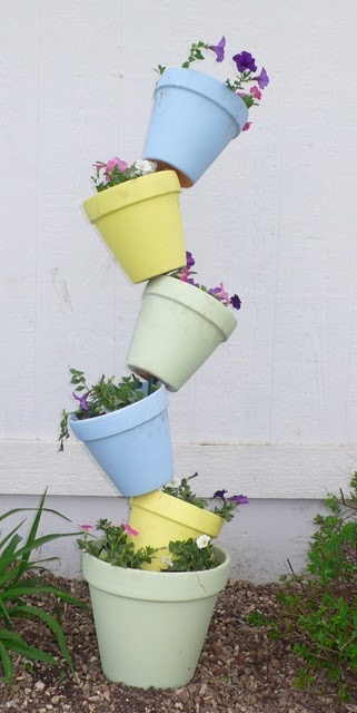stacked pots