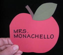 Apple-Shaped Card