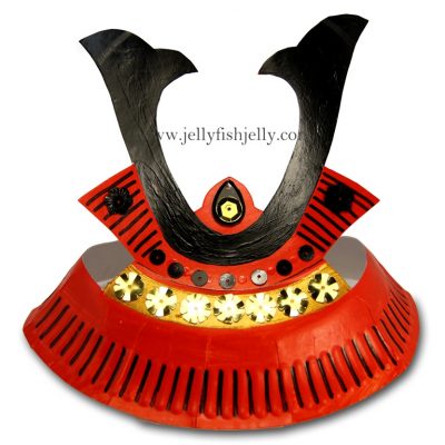 Paper Plate Samurai Helmet