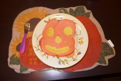 Jack O'Lantern Pancakes
