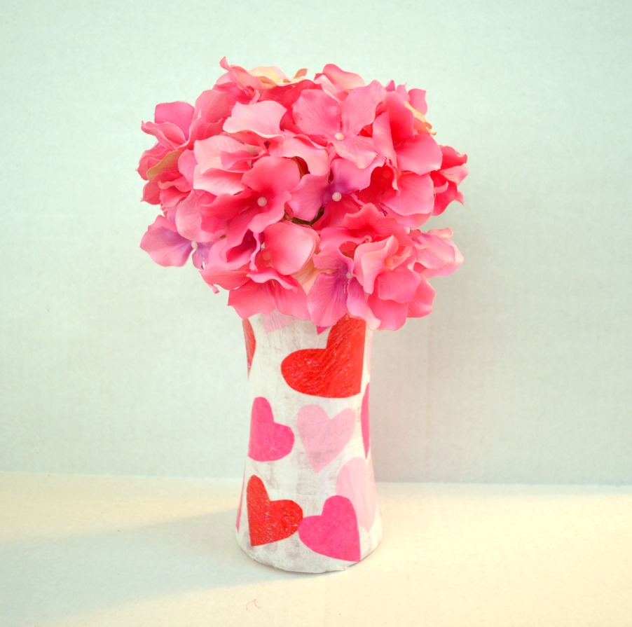 Valentine Heart Vase | Fun Family Crafts