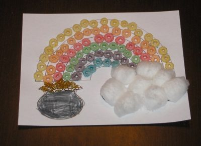 Rainbow Art for St. Patrick's Day