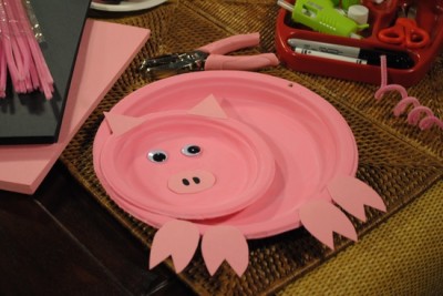 Paper Plate Pig