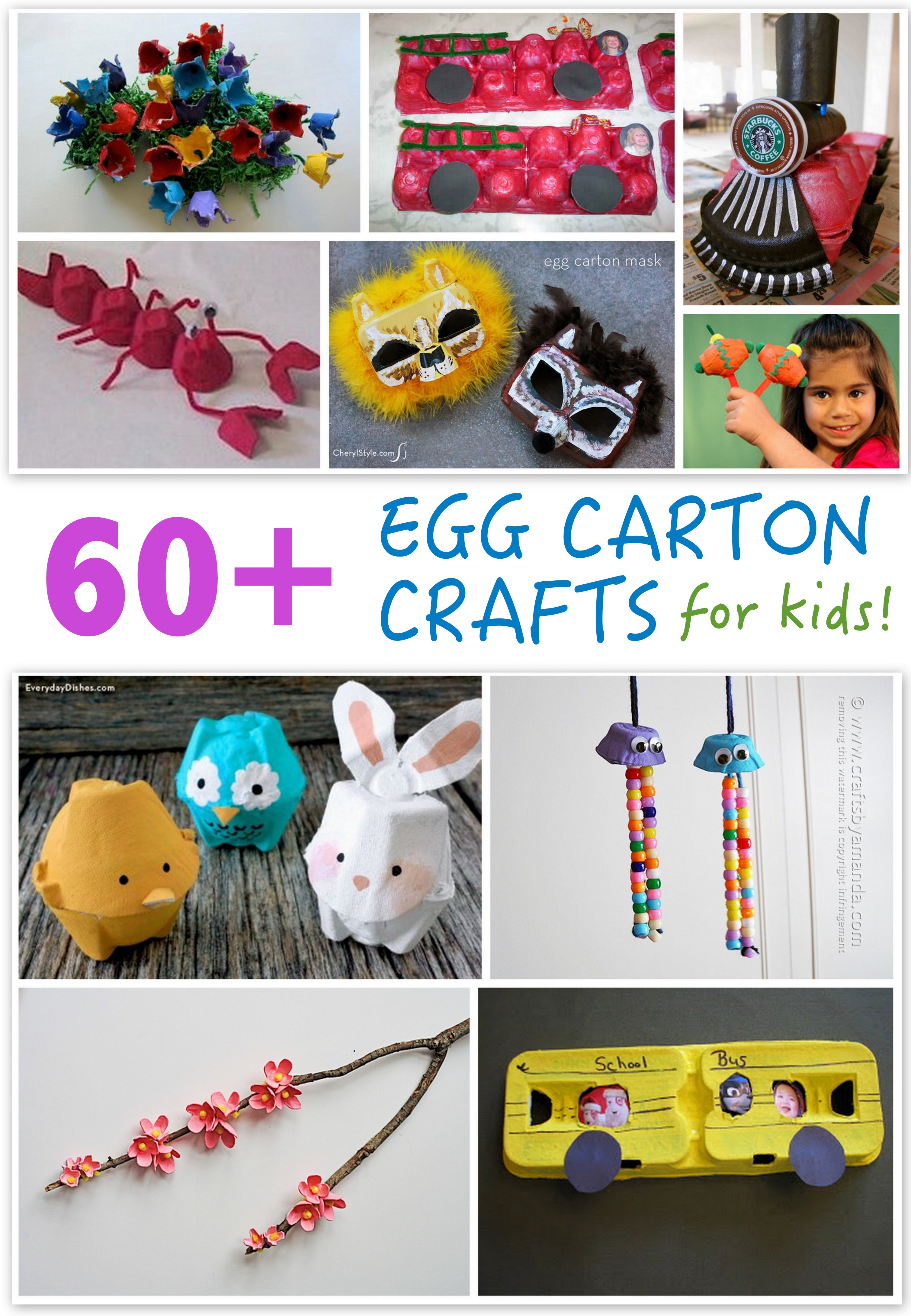 60+ Egg Carton Crafts | Fun Family Crafts