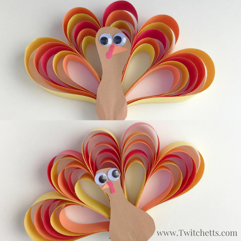 Make this construction paper turkey craft this year! This Thanksgiving 