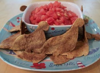 Fun Chips with Watermelon Salsa