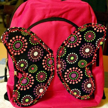 Butterfly Wing Book Bag