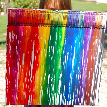 Melted Crayon Canvas