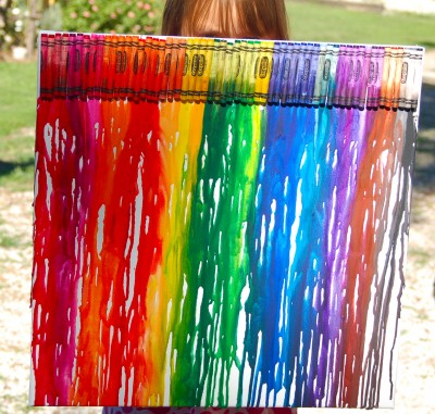 Melted Crayon Canvas