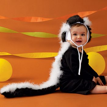 Easy Skunk Halloween Costume