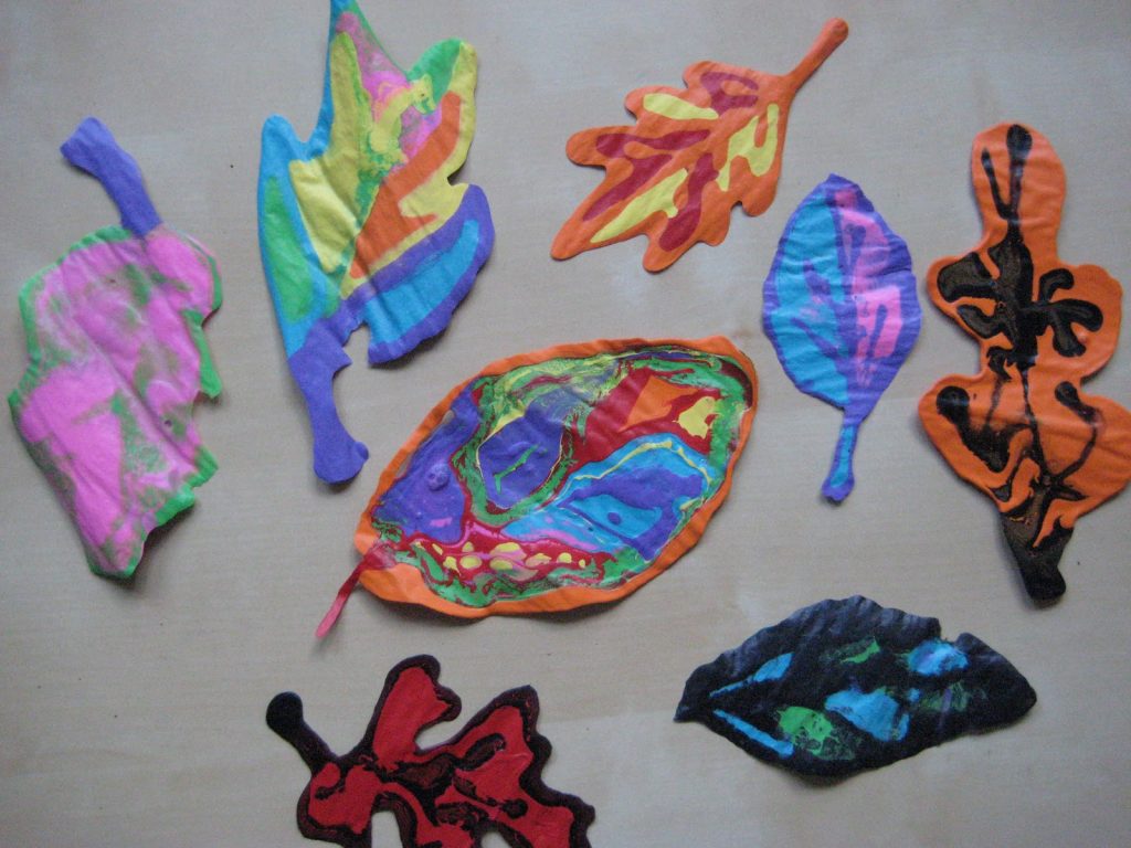 Fall Glue Leaves Fun Family Crafts