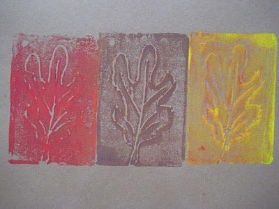 Fall Leaf Printmaking