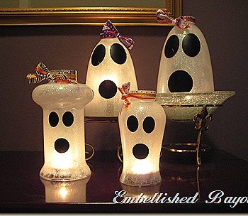 Friendly Ghost Candle Shades