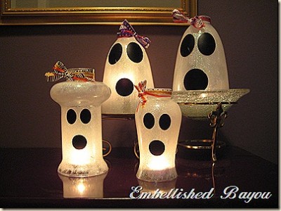 Friendly Ghost Candle Shades