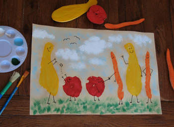 Fruit and Vegetable Prints, Kids' Crafts