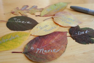 Thanksgiving Leaves Placecards