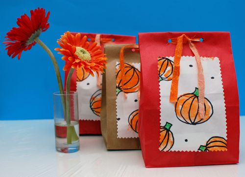 Pumpkin Gift Bags Fun Family Crafts