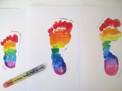 Rainbow Footprints 