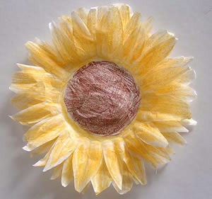 Coffee Filter Sunflowers