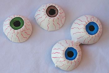 Egg Carton Cup Eyeballs