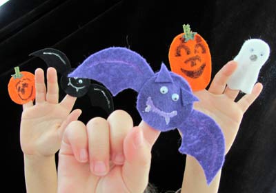 Easy Halloween Finger Puppets