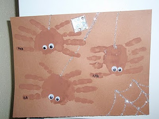 Handprint Spiders